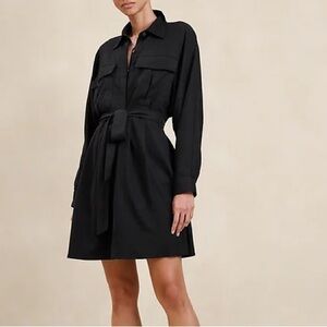 DYNAMITE | Mini Belted Utility Dress Quarter Sleeve Size Small